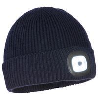 Pracovná LED čiapka, tmavo modrá