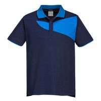 PW2 Polo tričko S/S, modrá/svetlomodrá
