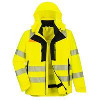 DX4 Hi-Vis 4v1 bunda, čierna/žltá