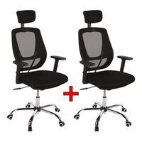 Kancelárska stolička Michelle 1+1, čierna