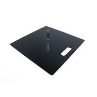 Kovová plochá základňa economy pre reklamné vlajky s otočným nástavcom 17 mm