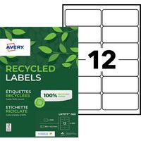 Samolepiace etikety Avery, recyklované