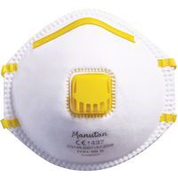 Respirátor Manutan Expert s ventilom, stupeň ochrany FFP1, 10 ks