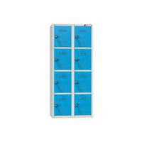 Boxové dobíjacie skrine s mincovým zámkom, 800 x 500 x 1850 mm, zásuvka F, montáž, EUR
