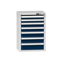 Dielenské zásuvkové skrine ZN, 7 zásuviek, 840 x 578 x 464 mm, sivá
