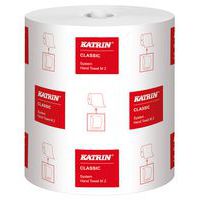 Papierové uteráky Katrin System Classic 2-vrstvové, 160 m, biele, 6 ks