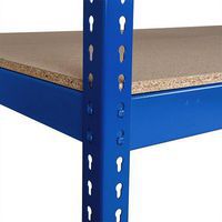 Prídavné drevotrieskové police, 91,5 cm, 470 kg, modré