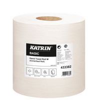 Papierové uteráky Katrin Basic M 1-vrstvové, 300 m, sivé, 6 ks