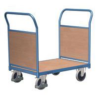Plošinové vozíky s dvoma držadlami s plnou výplňou, do 500 kg