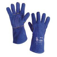 Zváračské kožené rukavice CXS, modré