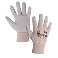 Kožené rukavice CXS, biele