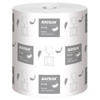 Papierové uteráky Katrin Systém Plus 2-vrstvové, 100 m, biele, 6 ks