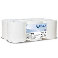 Papierové uteráky Celtex Maxi Smart 2-vrstvové, 450 útržkov, biele, 6 ks