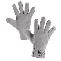 Kožené rukavice CXS, sivé