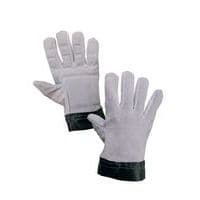 Antivibračné kožené rukavice CXS, sivé/čierne