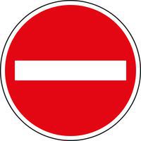 Dopravná značka Zákaz vjazdu všetkých vozidiel (B2)