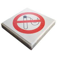 Signálna dlaždica Zákaz fajčenia pre popolník DropPit_Vepabins