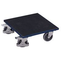 Transportné plošiny s gumovým povrchom, do 400 kg, 50 x 50 x 18,5 cm