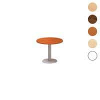 Kruhové konferenčné stoly Alfa 400 so sivým podnožím, 70 x 50,7 cm