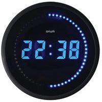 LED digitálne hodiny Orium modré, priemer 30 cm