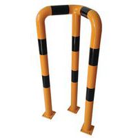 Rohová kovová zábrana Manutan, vysoká, dĺžka 60 cm