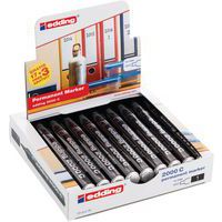 Permanentné popisovače Edding 2000 C čierny, Eco Pack