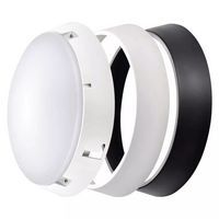 LED prisadené svietidlo ZURI, kruhové, čierna/biela, 14W