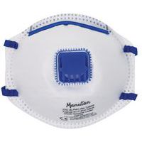 Respirátor Manutan Expert s ventilom, stupeň ochrany FFP2, 10 ks
