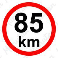Príkazové tabuľky – Obmedzenie rýchlosti 85 km/h