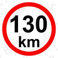 Príkazové tabuľky – Obmedzenie rýchlosti 130 km/h