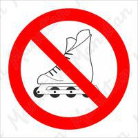 Zákazové tabuľky – Zákaz vjazdu na kolieskových korčuliach