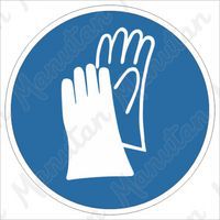 Príkazová tabuľka – Používaj ochranné rukavice