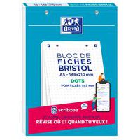 Kartotéčné lístky Oxford Bristol A5, bodkované