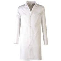 Pánsky biely plášť Manutan, bavlna