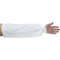 BizTex Mikroporézny rukávník s pletenou manžetou typ 6PB, biela