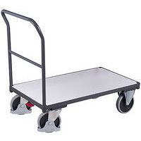 Plošinové vozíky ESD s madlom, do 400 - 500 kg
