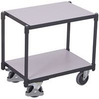 Policový vozík Euro systém dolly ESD, 2 police, 67,5 x 41,5 x 63,5 cm, sivý