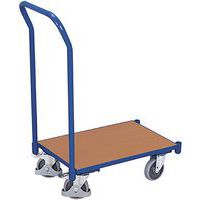 Plošinové vozíky s madlom Euro systém, do 250 kg, 74 x 41,5 x 97 cm