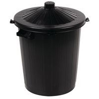 Plastový kontajner Manutan Expert Black, objem 80 l