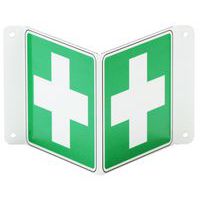 Bezpečnostné tabuľky Manutan Expert - Prvá pomoc, hliník