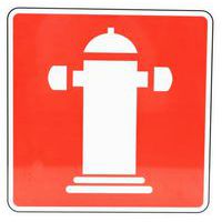 Požiarna tabuľka Manutan Expert - Hydrant, hliník, 350 mm