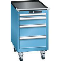 Mobilné dielenské zásuvkové skrine Lista, 4 alebo 5 zásuviek