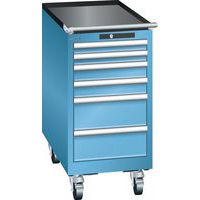 Mobilné dielenské zásuvkové skrine Lista, 6 zásuviek, 411x725x840mm