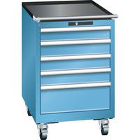 Mobilné dielenské zásuvkové skrine Lista, 5 alebo 6 zásuviek