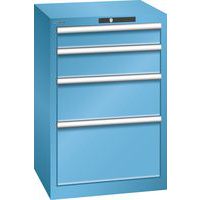 Dielenské zásuvkové skrine Lista, 4 až 8 zásuviek, 564x572x850mm