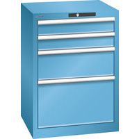 Dielenské zásuvkové skrine Lista, 4 alebo 5 zásuviek, 564x572x800