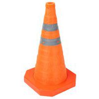 Skladací reflexný dopravný kužeľ Manutan Expert K3, 45 cm