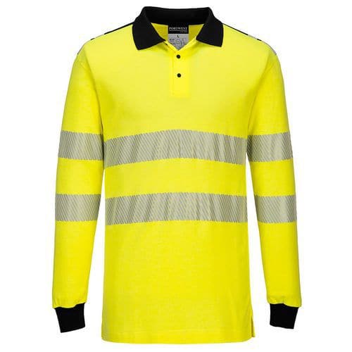 Polo tričko Hi-Vis FR, čierna/žltá
