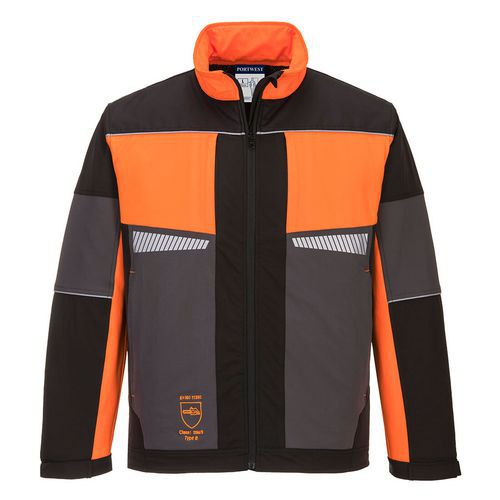 Profesionálna bunda pre pilčíkov, čierna/oranžová Profesionálna bunda pre pilčíkov, čierna/oranžová