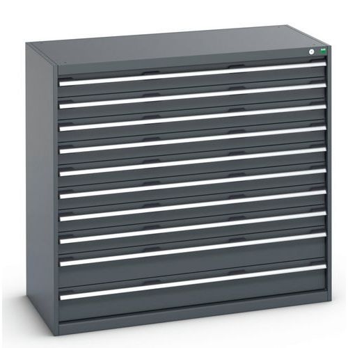 Dielenské zásuvkové skrine Bott Cubio 200, 120 x 130 x 65-75 cm, 10 zásuviek